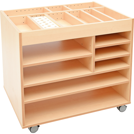 Dulap cu roti si compartimente speciale pentru materiale de creatie - imagine 9